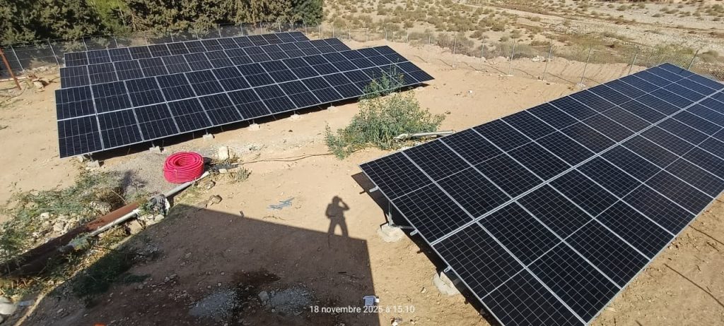 Installation solaire de pompage sur forage